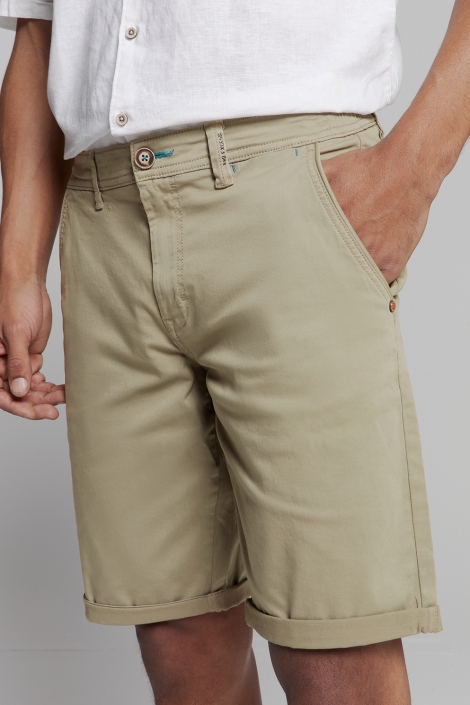 NO-EXCESS short chino garment dyed twill stre